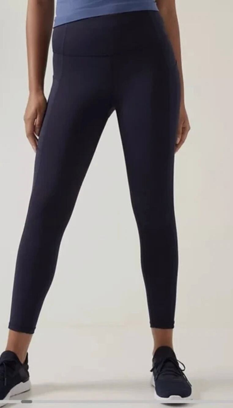 Athleta Ultimate Stash 7/8 Tight Navy Blue Size Small
